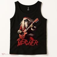 Sleigher Funny Christmas Heavy Metal Music Tank Top thumb 2