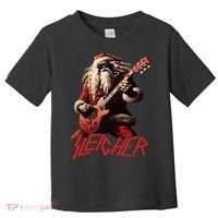 Sleigher Funny Christmas Heavy Metal Music Toddler T-Shirt thumb 0