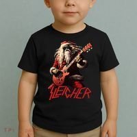 Sleigher Funny Christmas Heavy Metal Music Toddler T-Shirt thumb 2