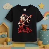 Sleigher Funny Christmas Heavy Metal Music Toddler T-Shirt thumb 3