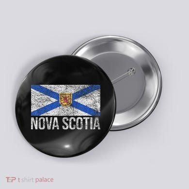 Scotia Flag Canada New Scotland Saltire Button