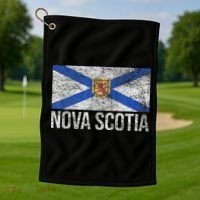 Scotia Flag Canada New Scotland Saltire Golf Towel thumb 1