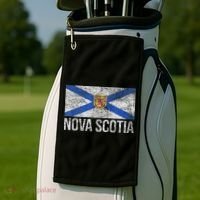 Scotia Flag Canada New Scotland Saltire Golf Towel thumb 2