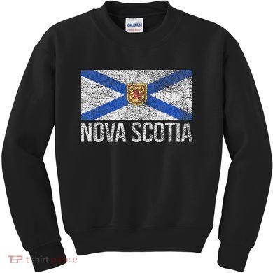 Scotia Flag Canada New Scotland Saltire Kids Sweatshirt