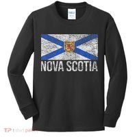 Scotia Flag Canada New Scotland Saltire Kids Long Sleeve Shirt thumb 0