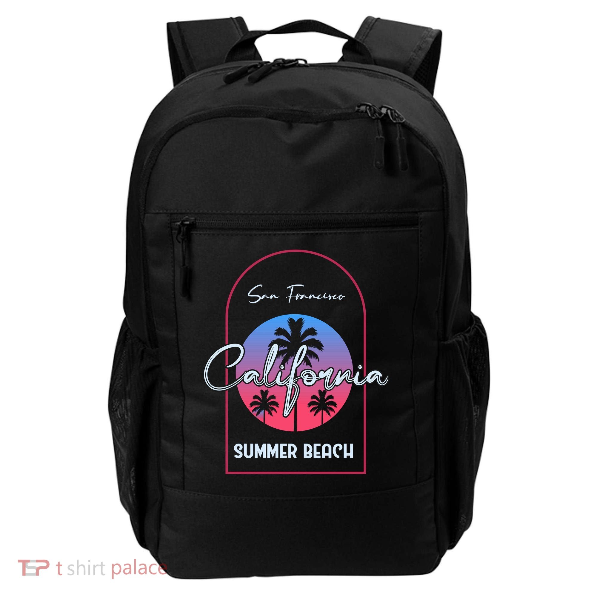 San Francisco California Summer Beach Backpack