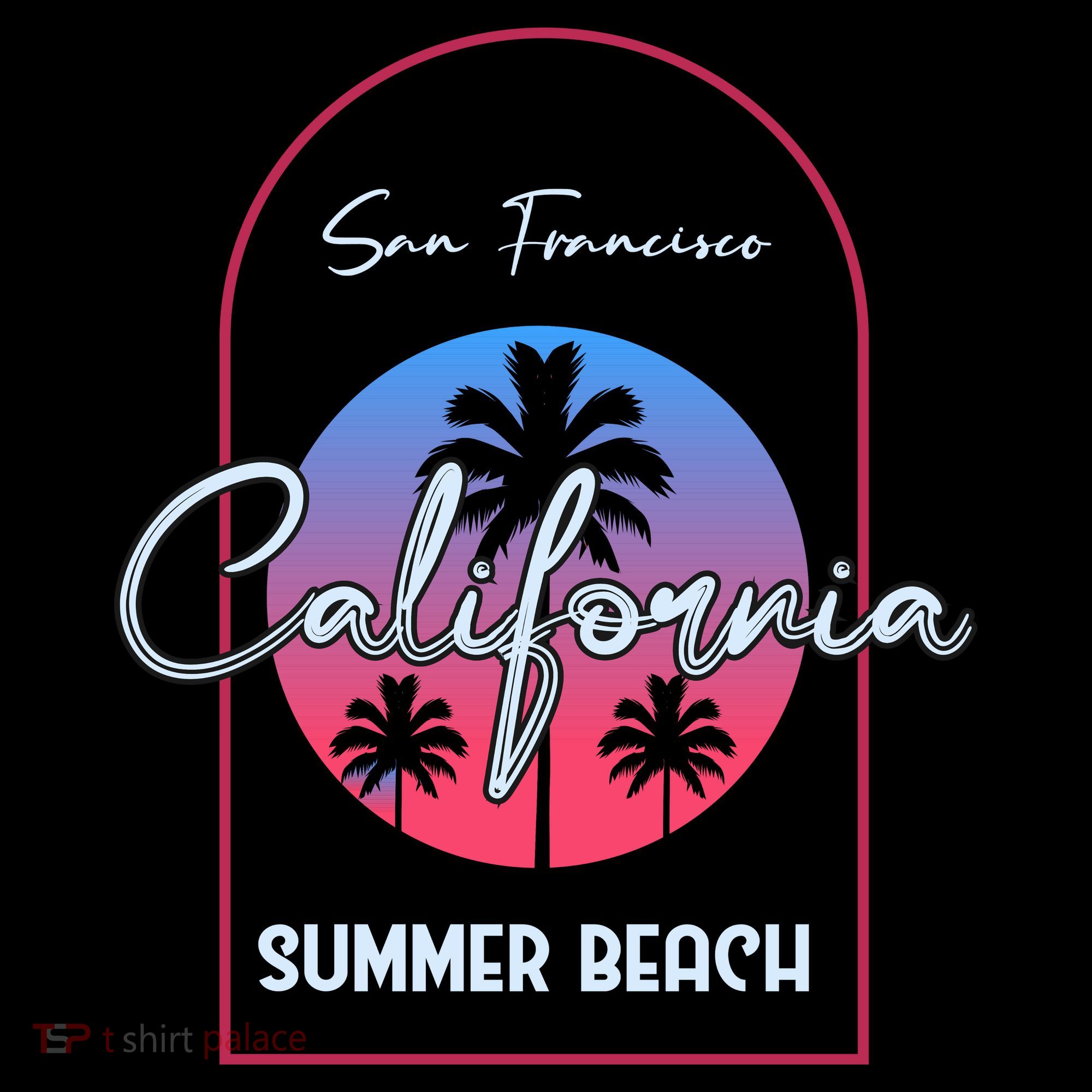 San Francisco California Summer Beach Backpack