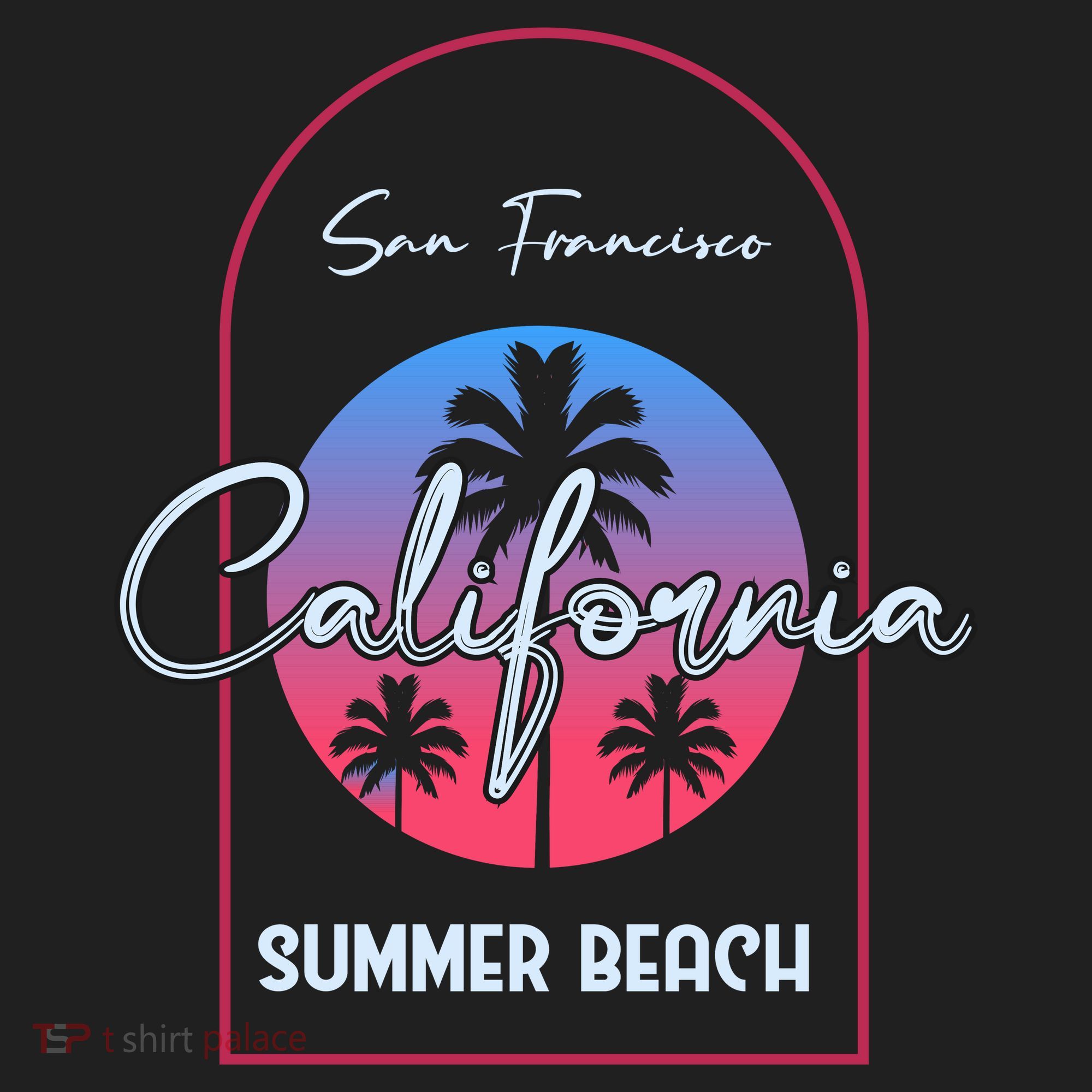 San Francisco California Summer Beach Tumbler