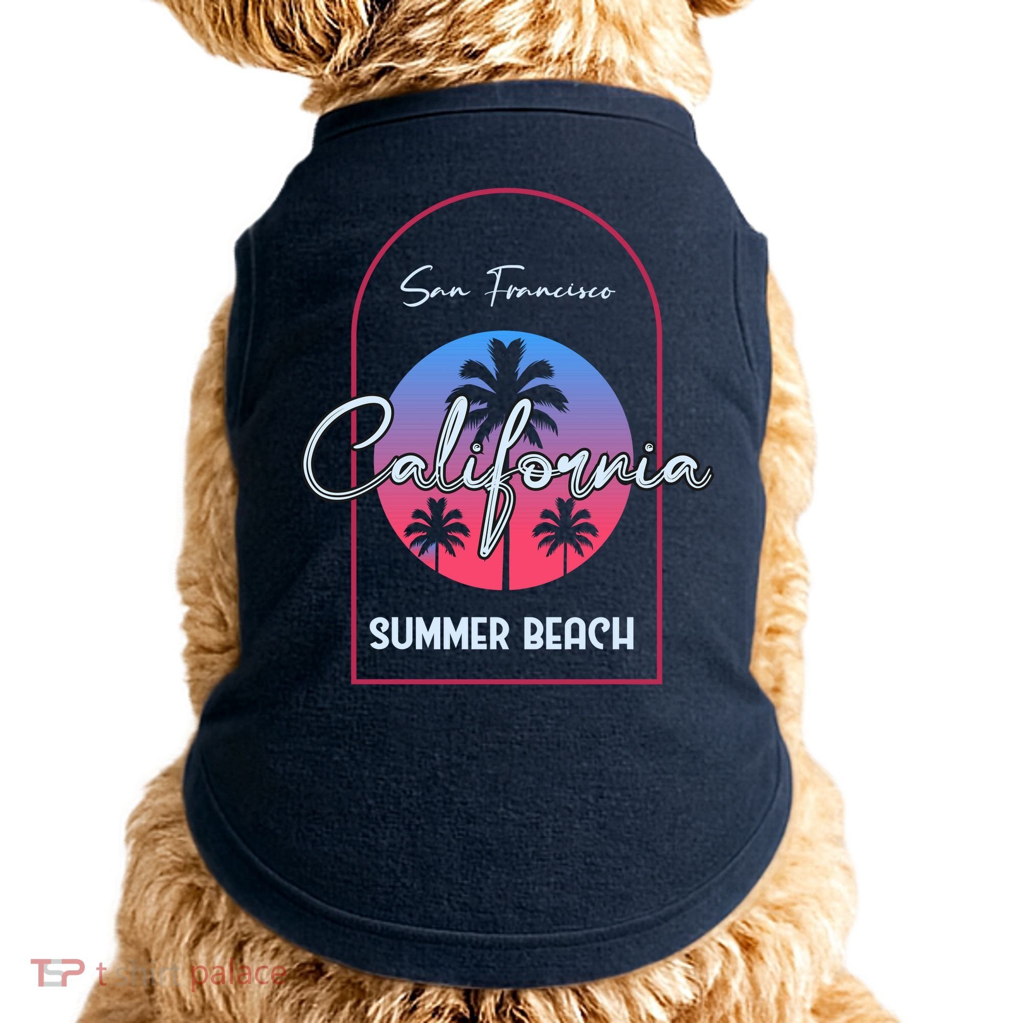 San Francisco California Summer Beach Doggie Tank