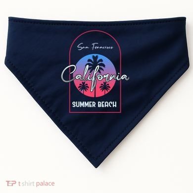 San Francisco California Summer Beach USA-Made Doggie Bandana