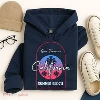 San Francisco California Summer Beach Hoodie thumb 4