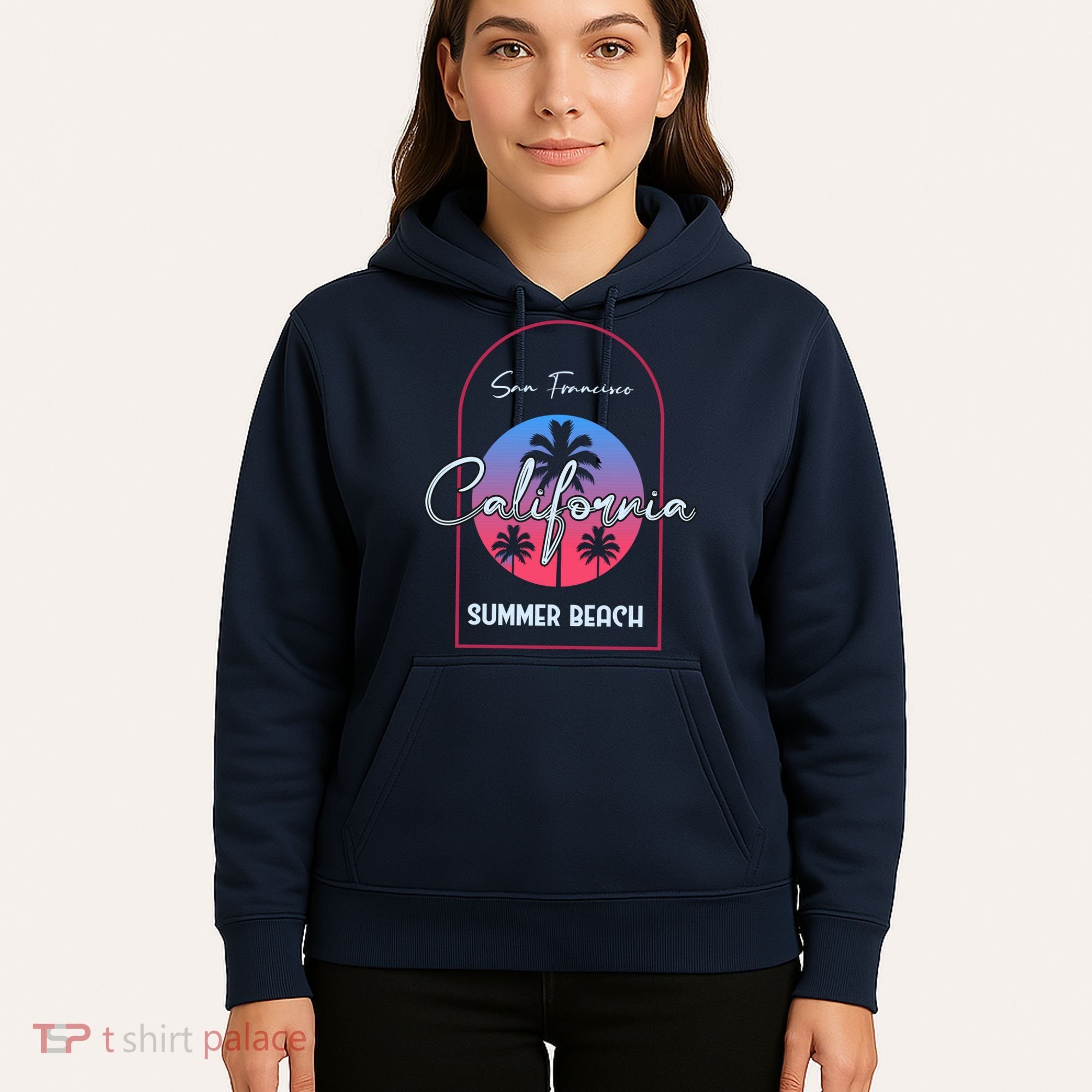 San Francisco California Summer Beach Hoodie