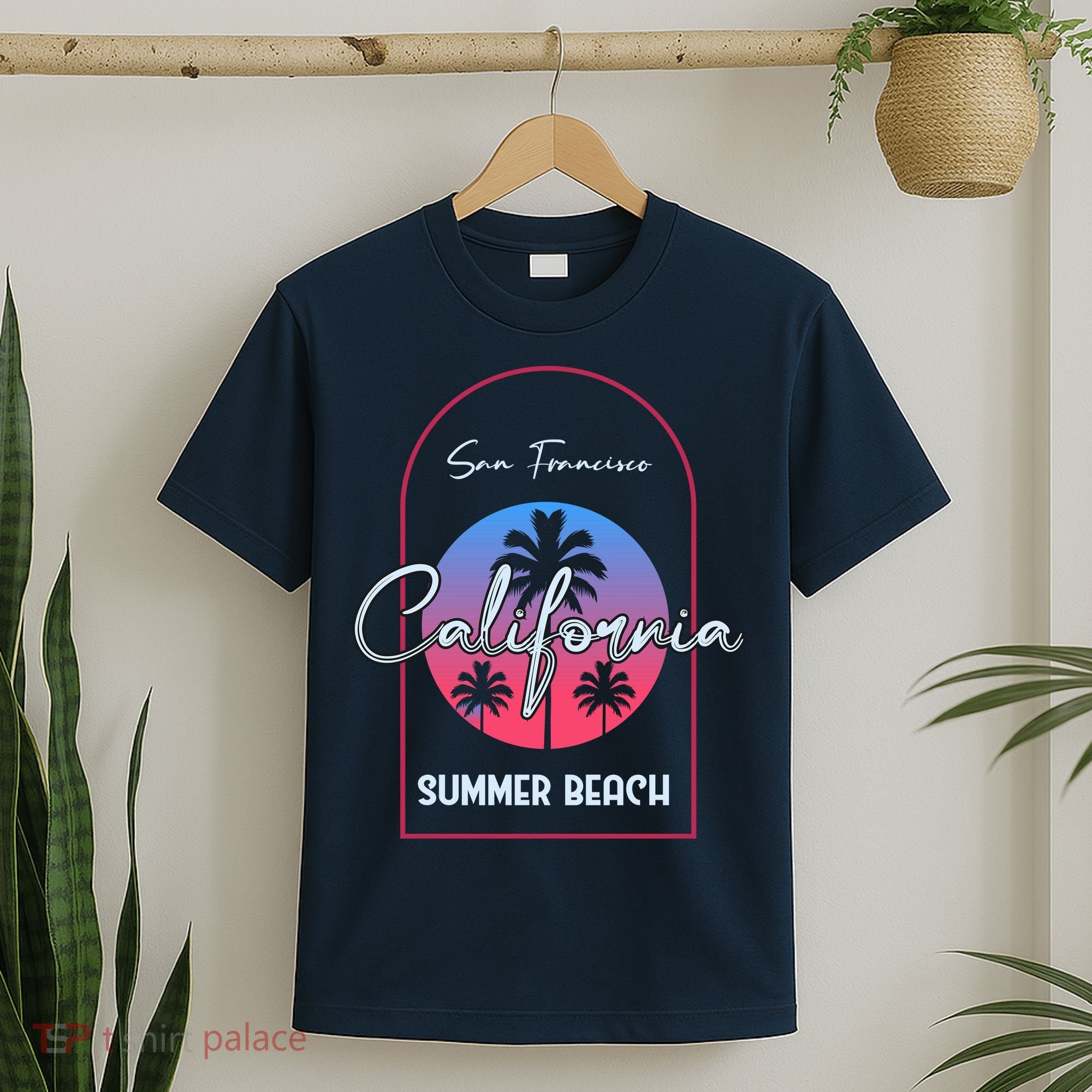 San Francisco California Summer Beach T-Shirt