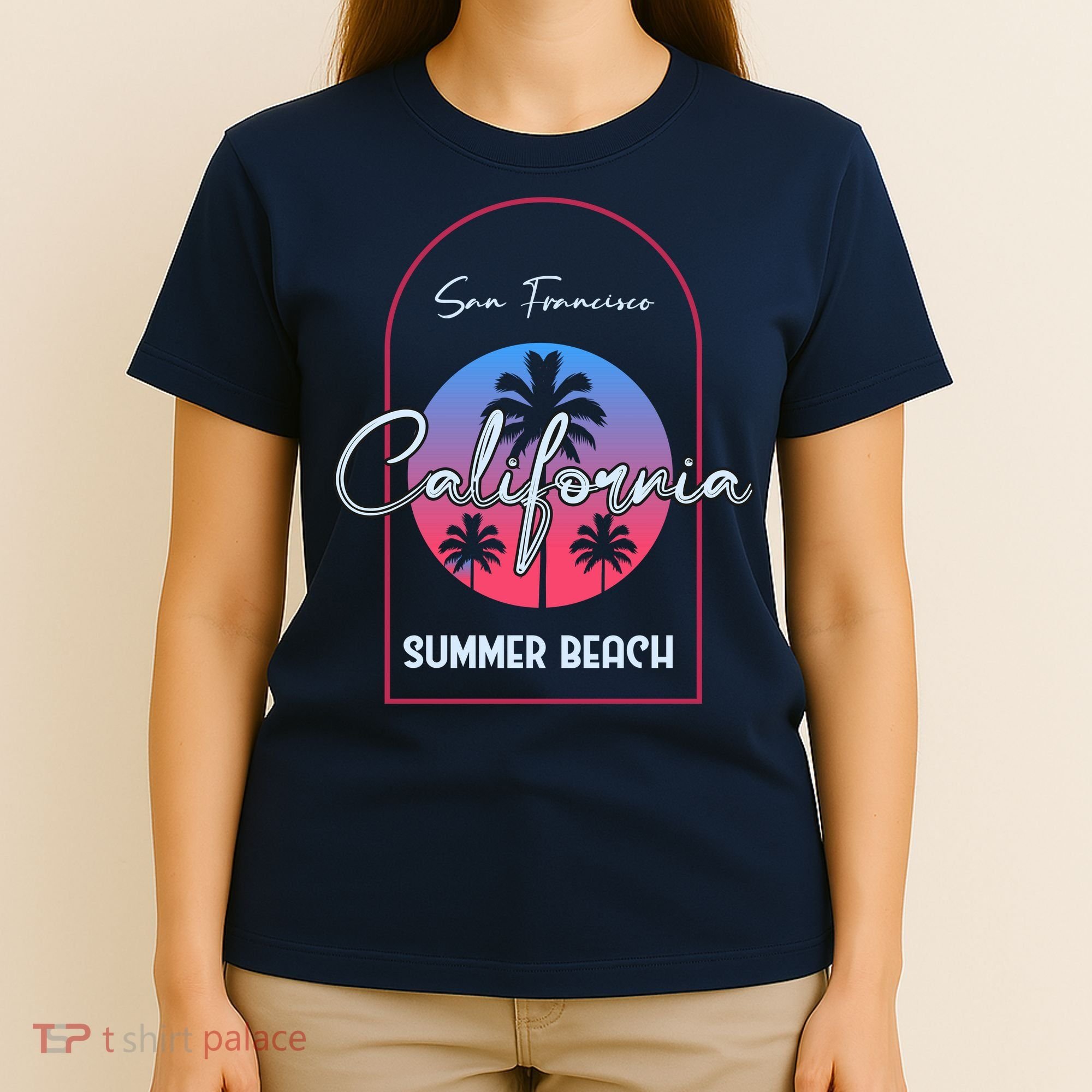 San Francisco California Summer Beach T-Shirt