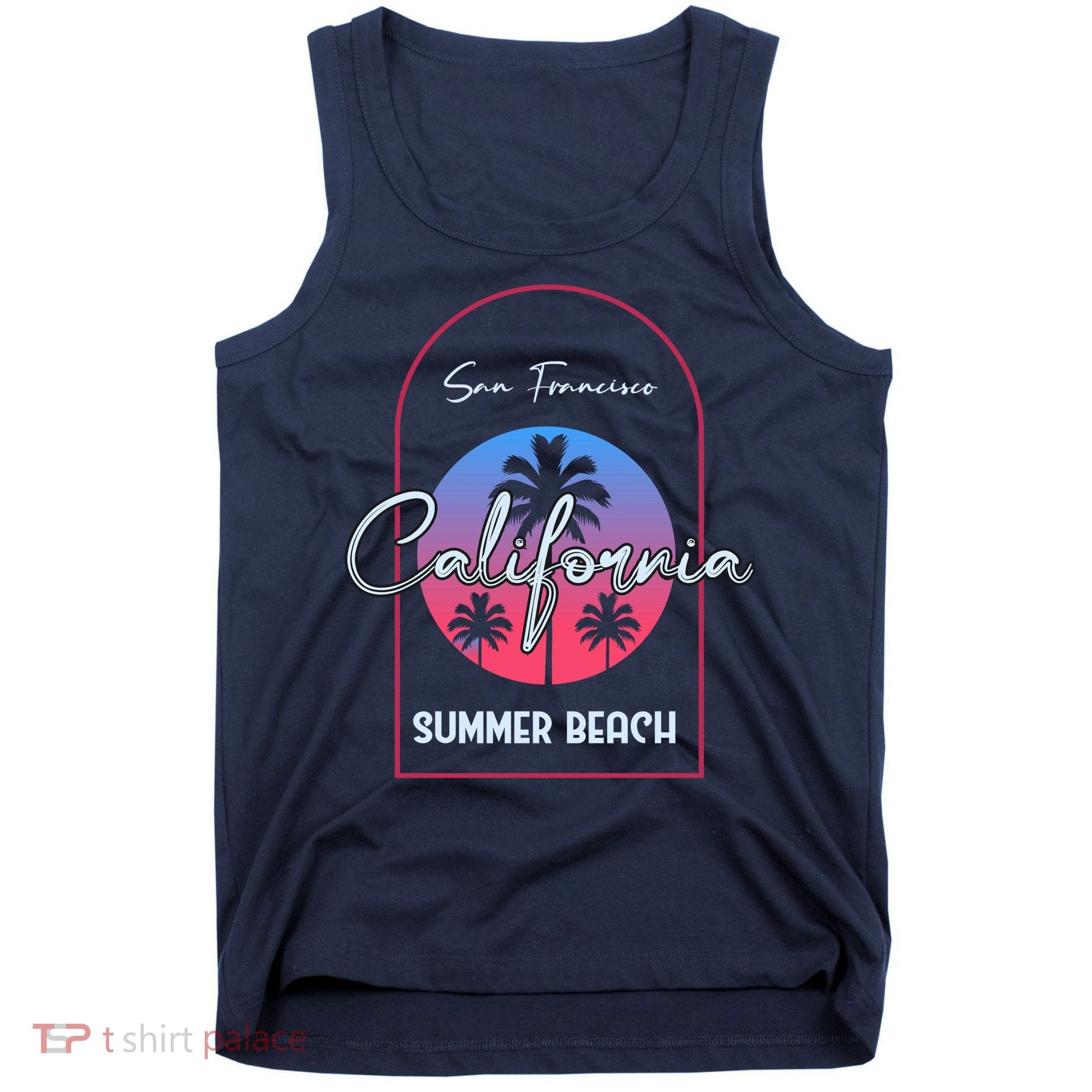San Francisco California Summer Beach Tank Top