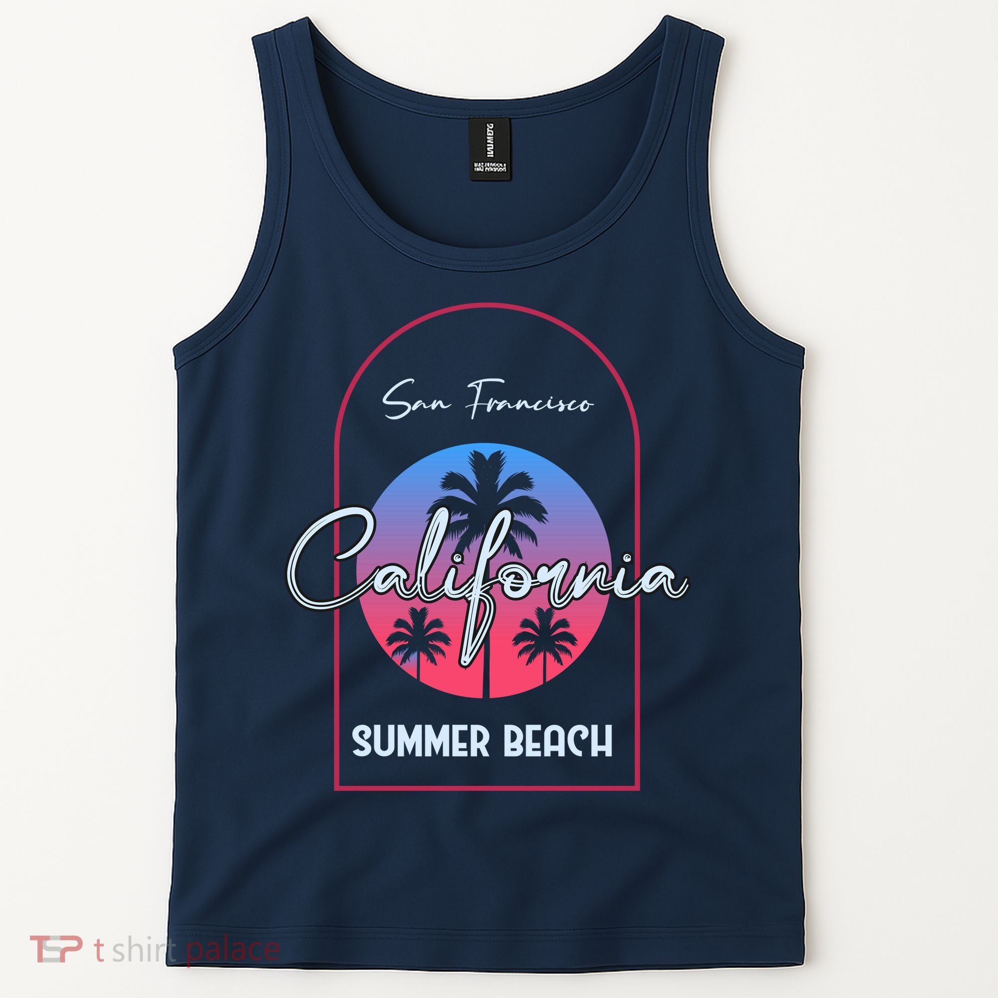 San Francisco California Summer Beach Tank Top