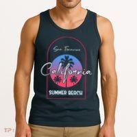 San Francisco California Summer Beach Tank Top thumb 3