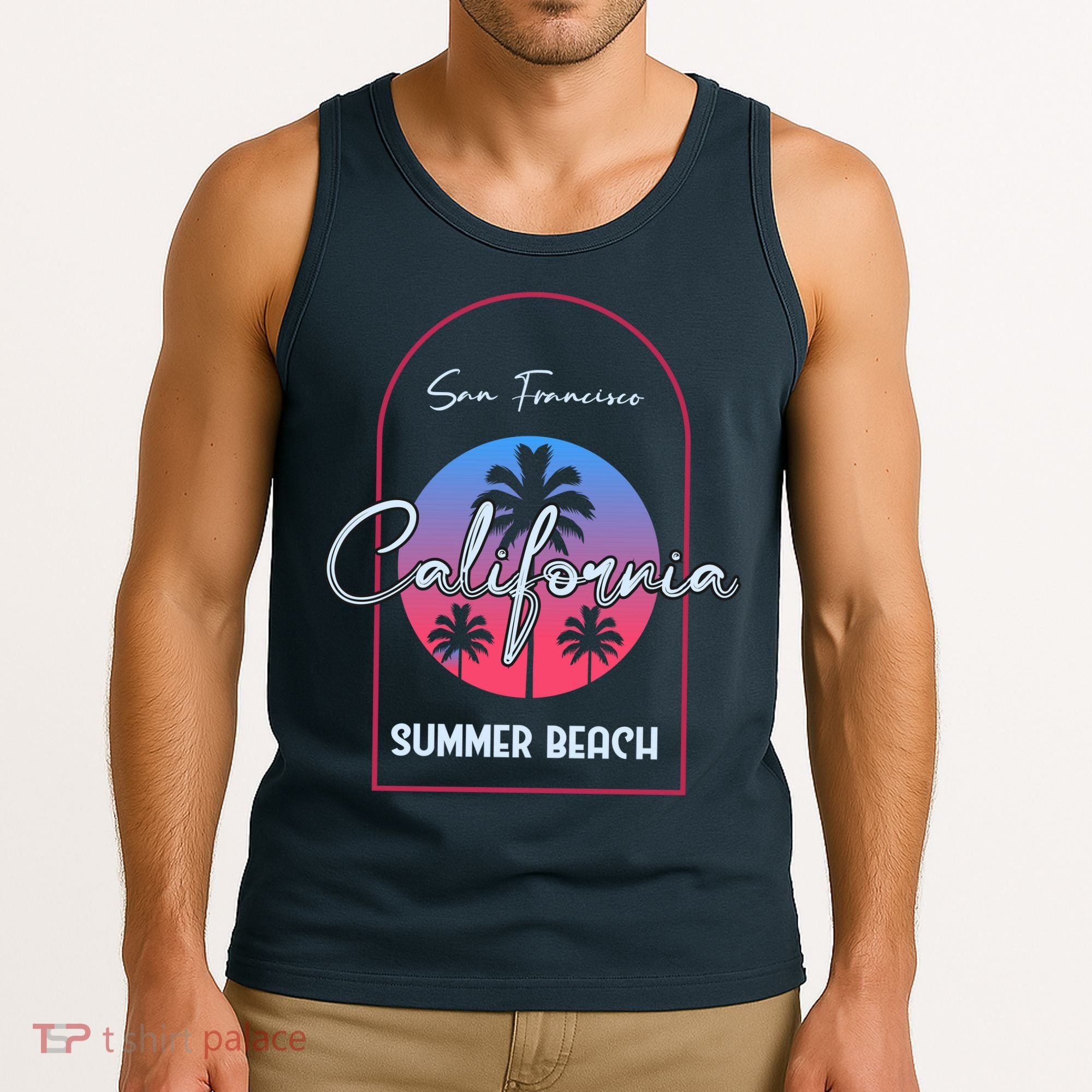 San Francisco California Summer Beach Tank Top