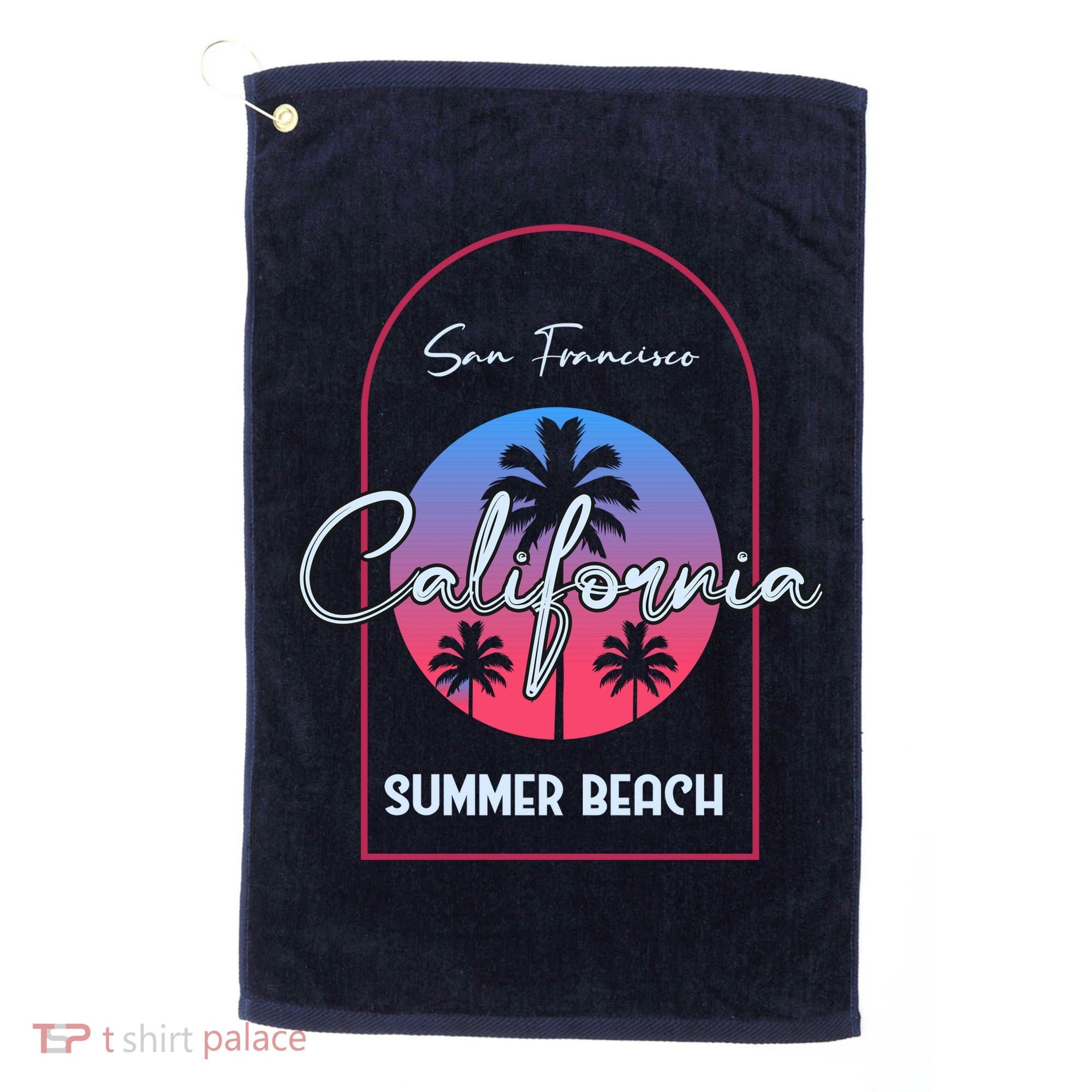 San Francisco California Summer Beach Golf Towel