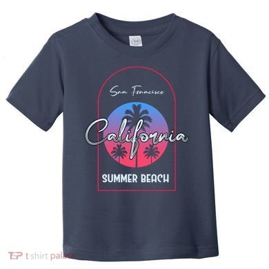 San Francisco California Summer Beach Toddler T-Shirt