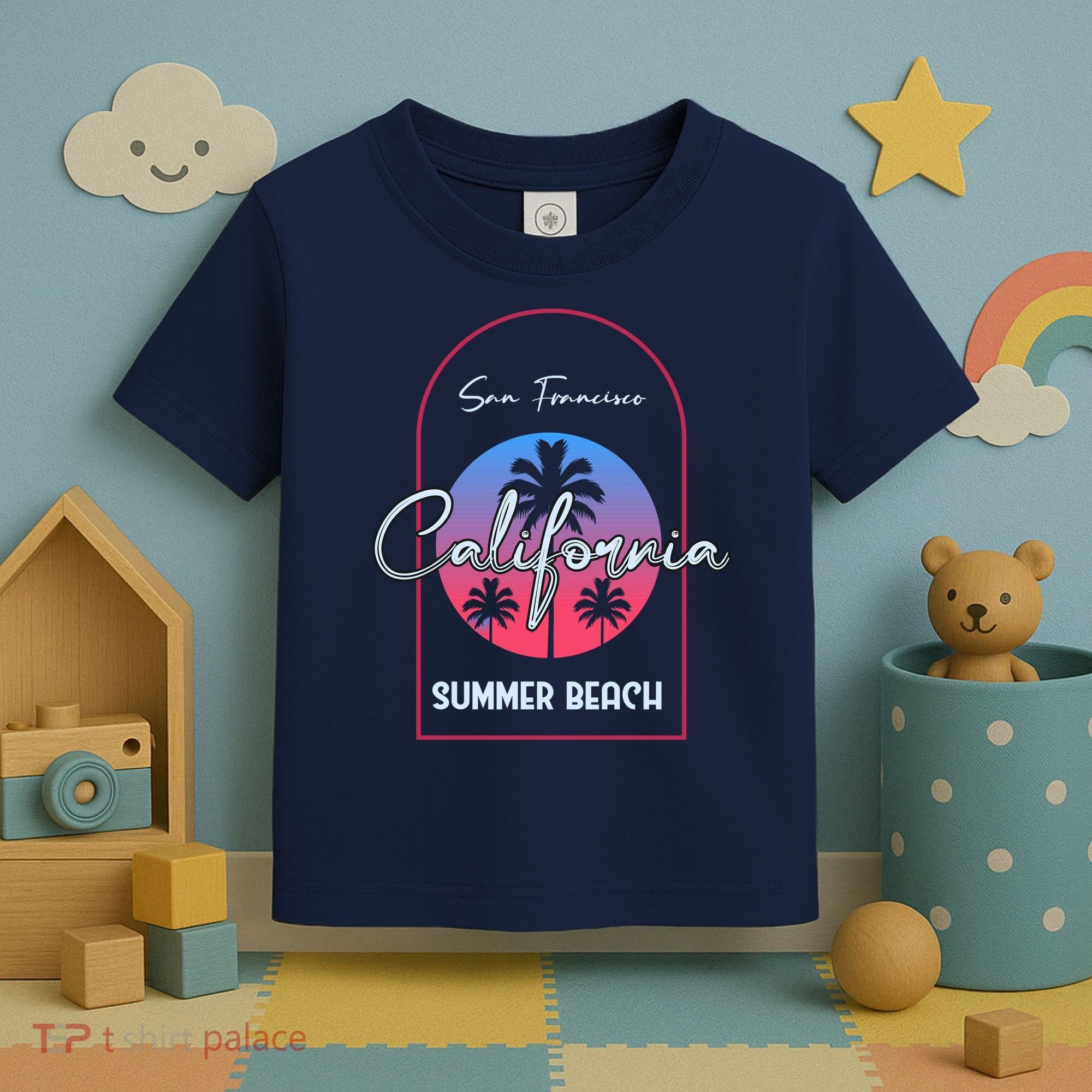 San Francisco California Summer Beach Toddler T-Shirt