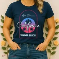 San Francisco California Summer Beach Women's T-Shirt thumb 2