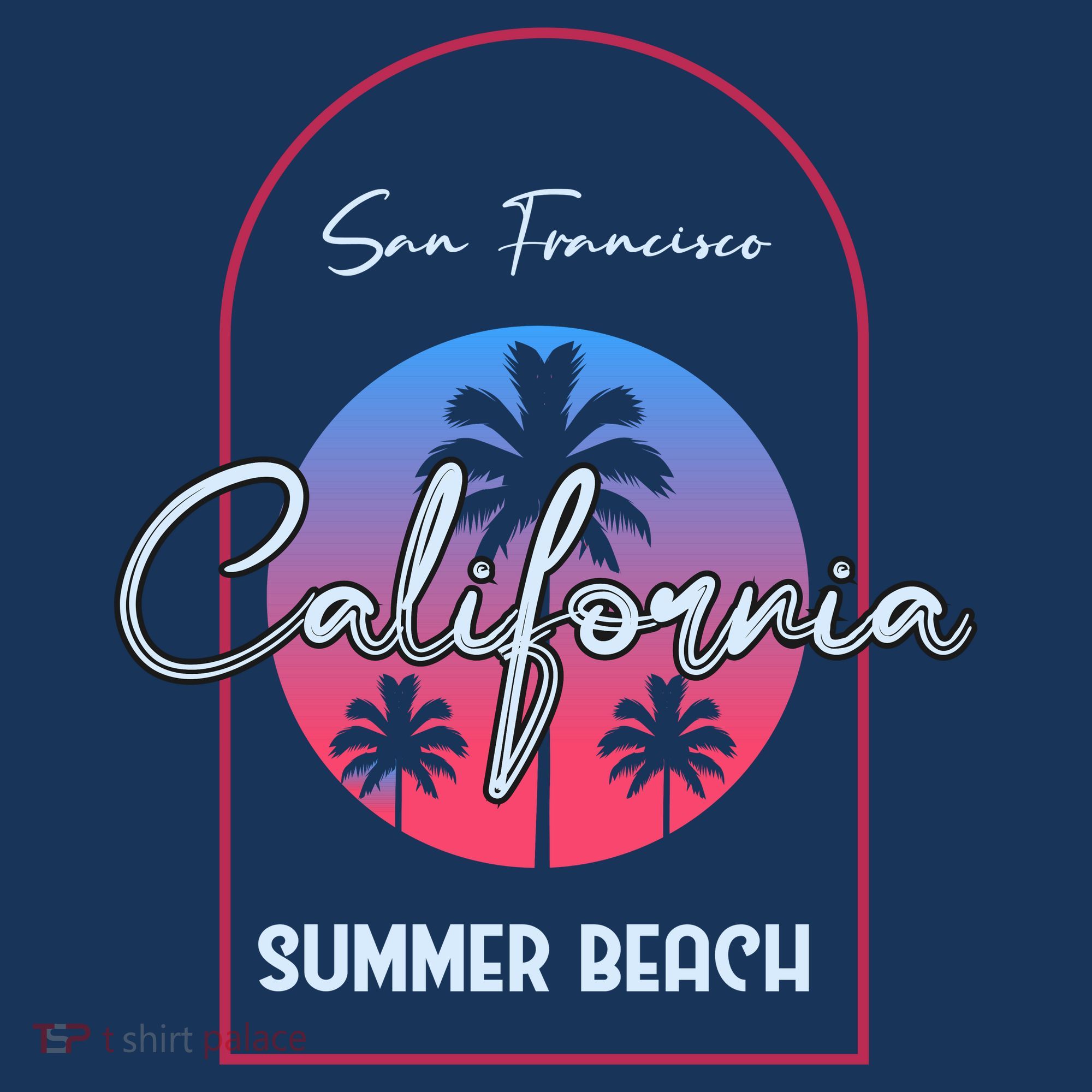 San Francisco California Summer Beach Women's T-Shirt