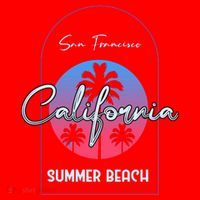 San Francisco California Summer Beach Santa Hat thumb 1