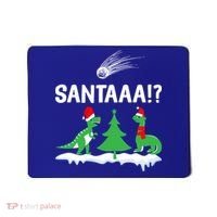 Santaa Funny Christmas Dinosaurs Meteor Xmas Humor Lover Funny Gift Mousepad thumb 0