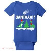 Santaa Funny Christmas Dinosaurs Meteor Xmas Humor Lover Funny Gift Baby Bodysuit thumb 0