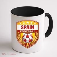 Spain Football Crest Soccer Ball Badge Shield Coffee Mug thumb 1