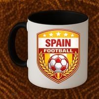 Spain Football Crest Soccer Ball Badge Shield Coffee Mug thumb 2