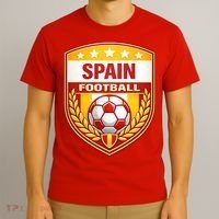 Spain Football Crest Soccer Ball Badge Shield T-Shirt thumb 3