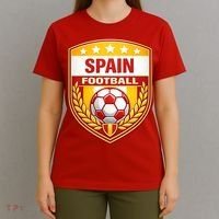 Spain Football Crest Soccer Ball Badge Shield T-Shirt thumb 4