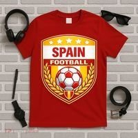 Spain Football Crest Soccer Ball Badge Shield T-Shirt thumb 5