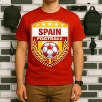 Spain Football Crest Soccer Ball Badge Shield T-Shirt thumb 6