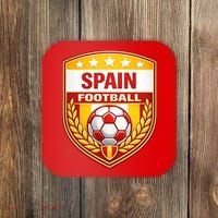 Spain Football Crest Soccer Ball Badge Shield Coaster thumb 0