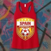 Spain Football Crest Soccer Ball Badge Shield Women's Tank Top thumb 3