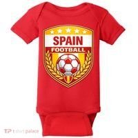 Spain Football Crest Soccer Ball Badge Shield Baby Bodysuit thumb 0