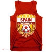 Spain Football Crest Soccer Ball Badge Shield Tank Top thumb 0