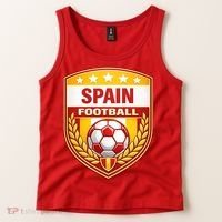 Spain Football Crest Soccer Ball Badge Shield Tank Top thumb 2