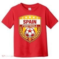 Spain Football Crest Soccer Ball Badge Shield Toddler T-Shirt thumb 0