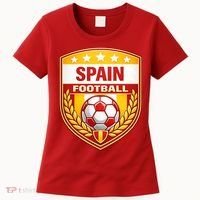 Spain Football Crest Soccer Ball Badge Shield Women's T-Shirt thumb 0
