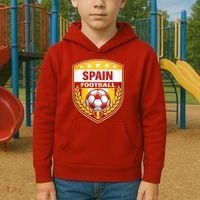 Spain Football Crest Soccer Ball Badge Shield Kids Hoodie thumb 2