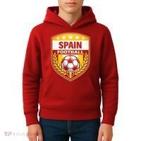 Spain Football Crest Soccer Ball Badge Shield Kids Hoodie thumb 4