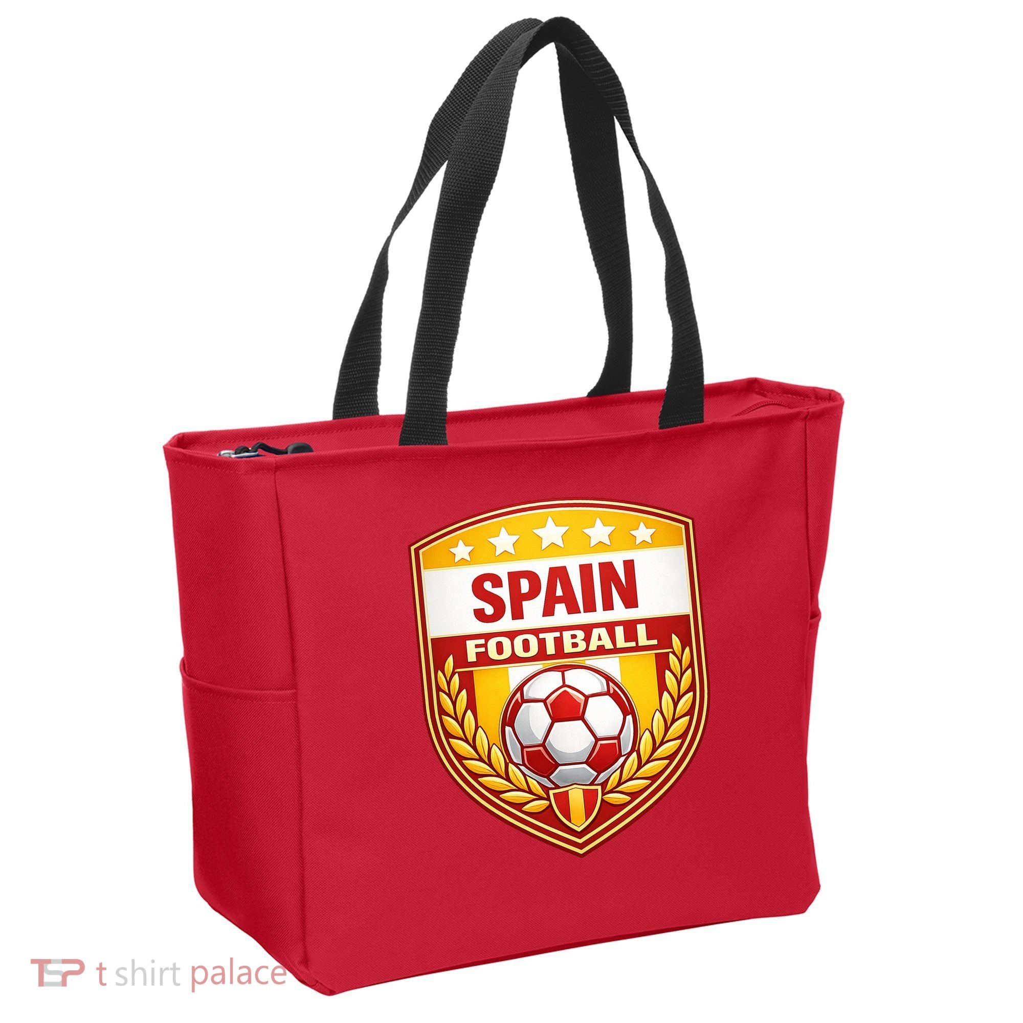 Spain Football Crest Soccer Ball Badge Shield Tote Bag