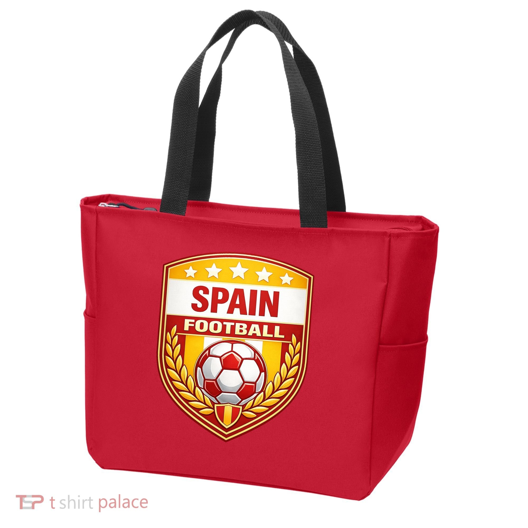 Spain Football Crest Soccer Ball Badge Shield Tote Bag