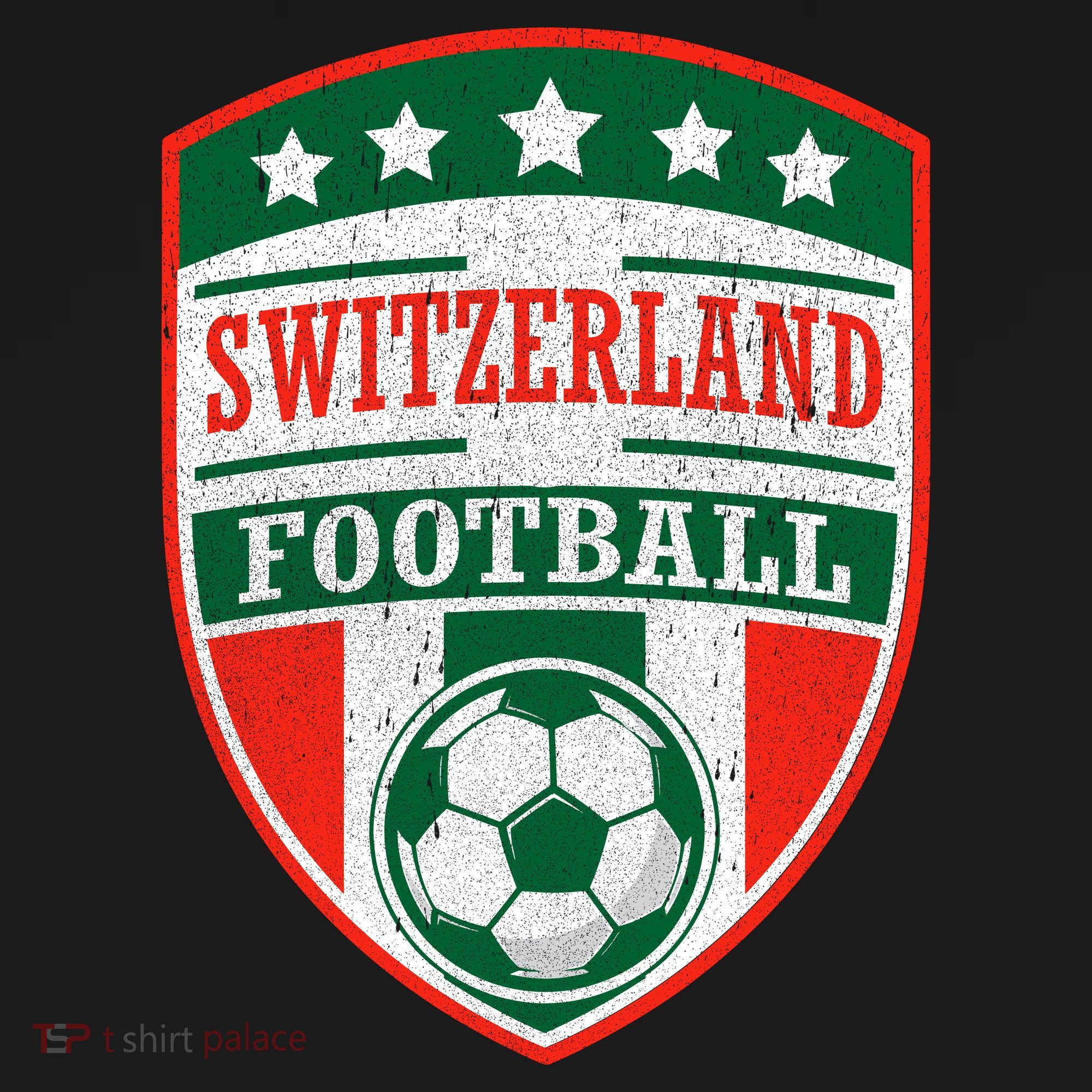Switzerland Football Crest Soccer Ball Badge Shield Coaster
