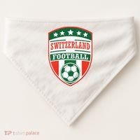 Switzerland Football Crest Soccer Ball Badge Shield USA-Made Doggie Bandana thumb 0