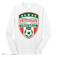 Switzerland Football Crest Soccer Ball Badge Shield Long Sleeve Shirt thumb 0
